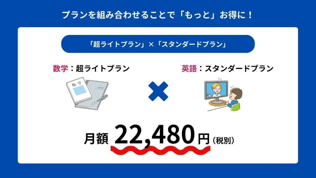 超ライトプランとスタンダードプランを組み合わせた料金