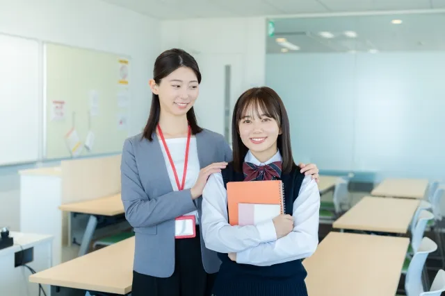 生徒に寄り添う先生
